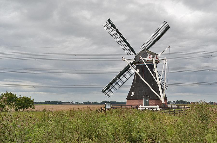 3, Molen 00601 De Noordermolen (Noordbroek), De molen in overhekstand: authentiek!  Rob Pols (16-8-2014). | Database Nederlandse molens