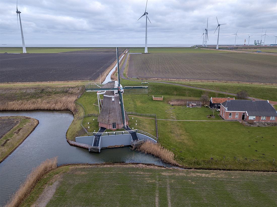1, Molen 06417 Goliath (Eemshaven), Henk ten Bos (25-12-2018) | Database Nederlandse molens