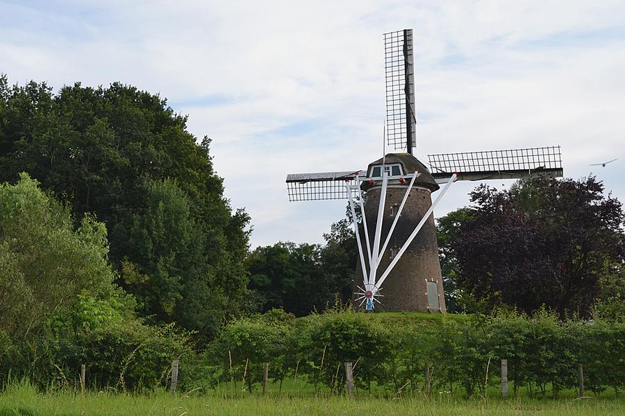 3, Molen 03129 Wittebrinkse Molen (Zelhem-Wittebrink), De windvang is uit sommige hoeken dramatisch te noemen.  Rob Pols (1-8-2012). | Database Nederlandse molens
