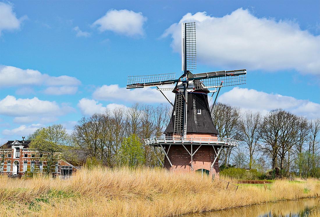 4, Molen 00561 Udema's molen (Finsterwolde (Ganzedijk)), Bernd Käding (28-4-2013) | Database Nederlandse molens