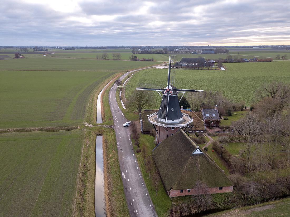 6, Molen 00451 De Hoop (Garsthuizen), Henk ten Bos (25-12-2018) | Database Nederlandse molens