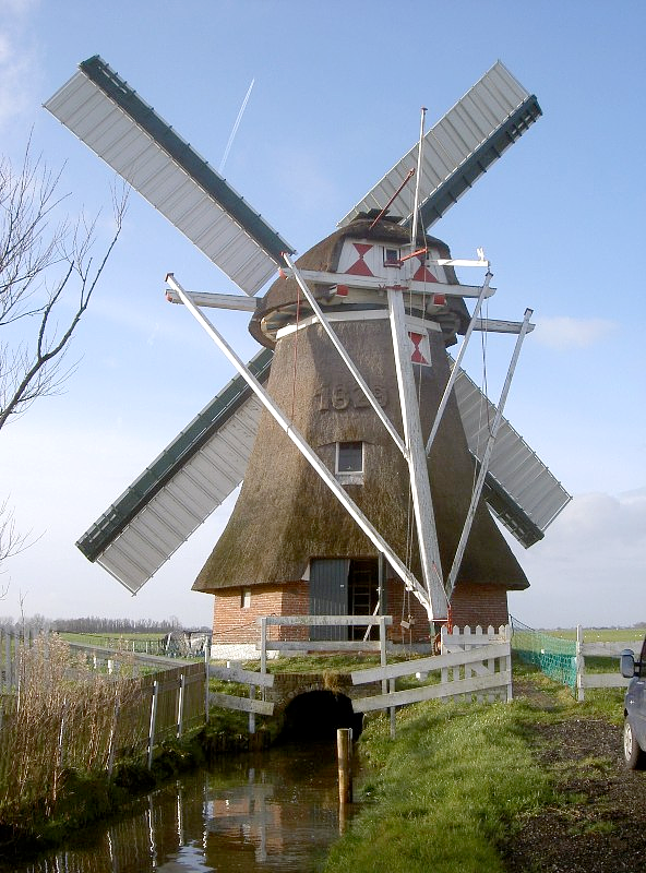 Molen 04448 Westerhornermolen (Grijpskerk), Alex Buist (08-12-2007) | Database Nederlandse molens