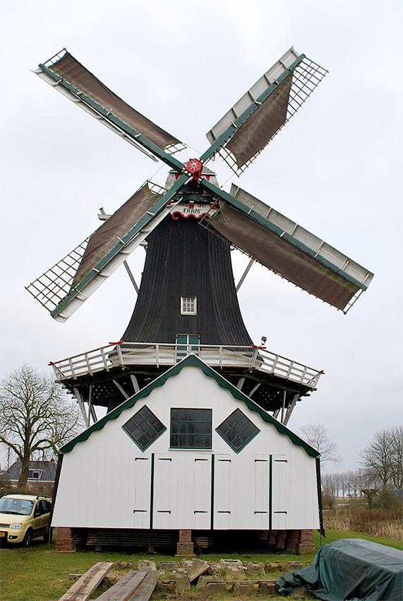 Molen 00538 Fram (Woltersum), Martijn Scholtens (21-2-2009 ) | Database Nederlandse molens