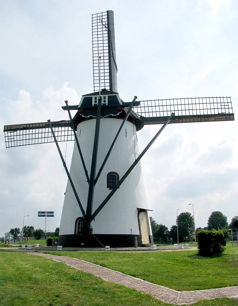 2, Molen 12197 De Witte Molen (Meeuwen), Piet Glasbergen (14-6-2015) | Database Nederlandse molens