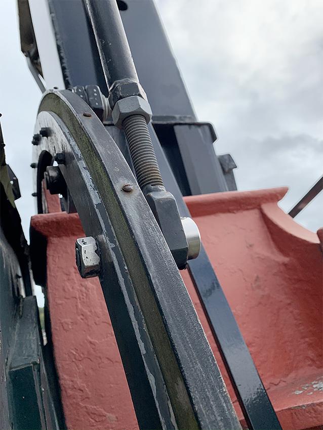 8, Molen 01277 (Naamloos) (Nispen), Coen Heijkoop (9-9-2020)De zwichtring nader bekeken. | Database Nederlandse molens