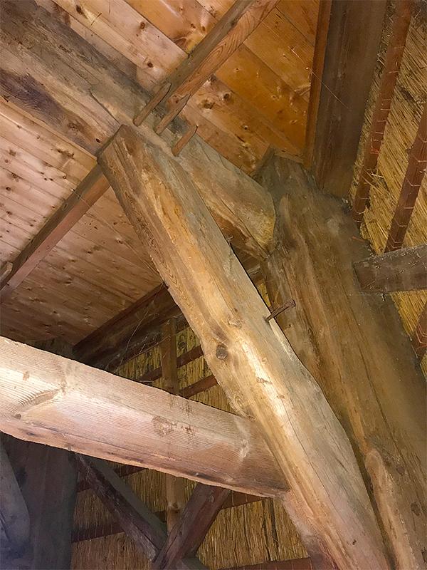 13, Molen 02699 De Oelemölle (Hardenberg), Toby de Kok (4-8-2018)Boven zie je de pennen er nog uit steken. | Database Nederlandse molens
