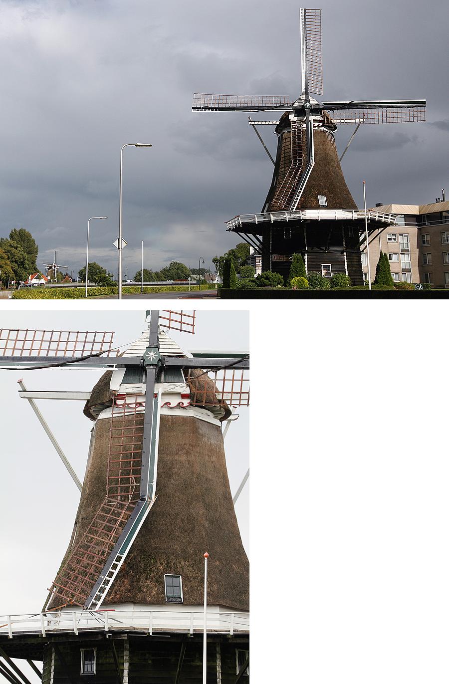 5, Molen 02636 De Konijnenbelt (Ommen), A.H. Slotman (18-8-2014). De in maart geplaatste nieuwe buitenroede is beschadigd.  | Database Nederlandse molens