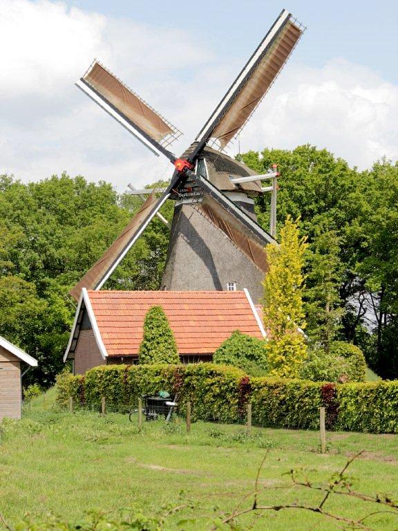 5, Molen 12172 Westerveld Möl (Tilligte), Frits Kruishaar (19-5-2012)De landschappelijke waarde wordt verminderd door beplantingen. | Database Nederlandse molens