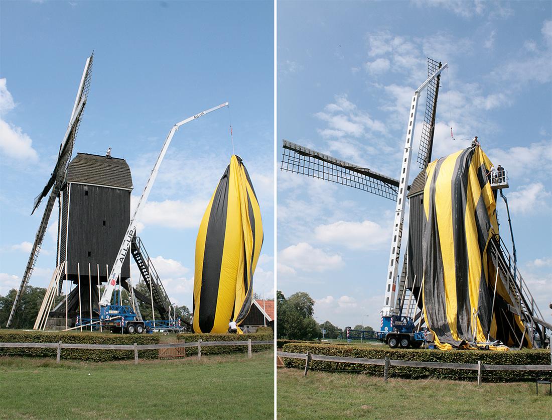 4, Molen 11458 Wissink's Möl (Enschede), Ruud Roose (11-7-2011)Zie geschiedenis. De uitgassing bij de behandeling tegen houtworm en boktor. | Database Nederlandse molens