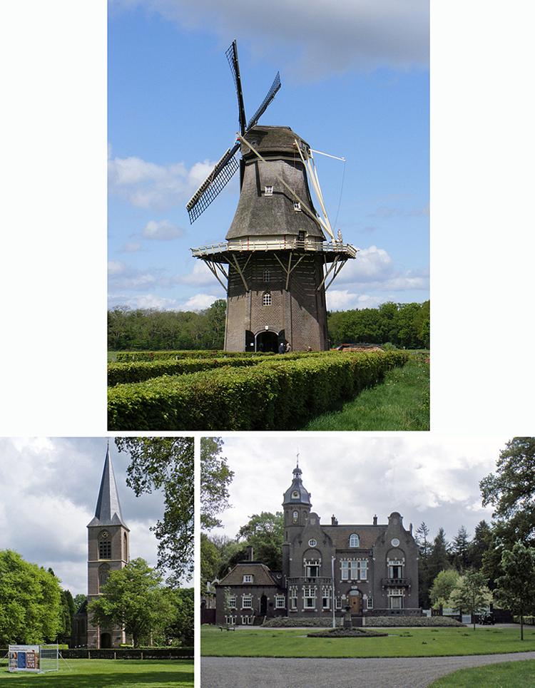 3, Molen 01845 De Vilsterse Molen (Vilsteren), Martin E. van Doornik (12-5-2012)Zo te zien lijkt de molenbiotoop op zich goed, maar als je met de camera de andere kant op kijkt, staan er tegenover de molen een kerk en een kasteel, omgeven door grote bomen. | Database Nederlandse molens