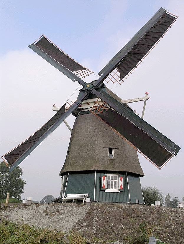 Molen 01776 Vijfhuizer Molen (Haarlem), Willem Jans (8-10-2005) | Database Nederlandse molens