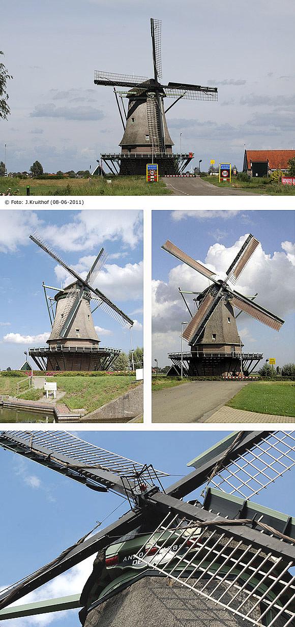 1, Molen 01418 De Hoop (Wervershoof), Foto's Rob Pols (6-7-2008). Foto rechtsboven: Eric Zwijnenberg (30-9-2006). | Database Nederlandse molens