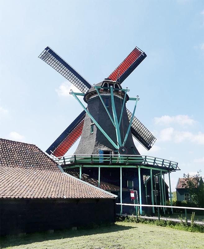3, Molen 12189 De Bonte Hen (Zaandam), Piet Glasbergen (5-7-2019) | Database Nederlandse molens