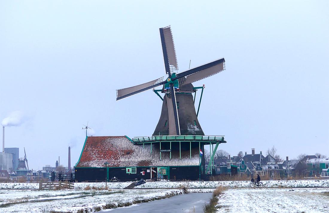 6, Molen 06908 De Kat (Zaandam), Piet Glasbergen (23-1-2019) | Database Nederlandse molens