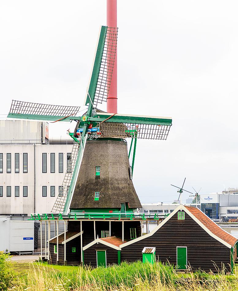 Molen 01110 De Ooievaar (Zaandam), Frank Hendriks (2-7-2021) | Database Nederlandse molens