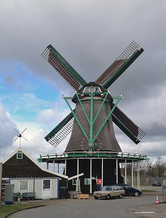 2, Molen 01110 De Ooievaar (Zaandam), Abel van Loenen (21-3-2015). | Database Nederlandse molens
