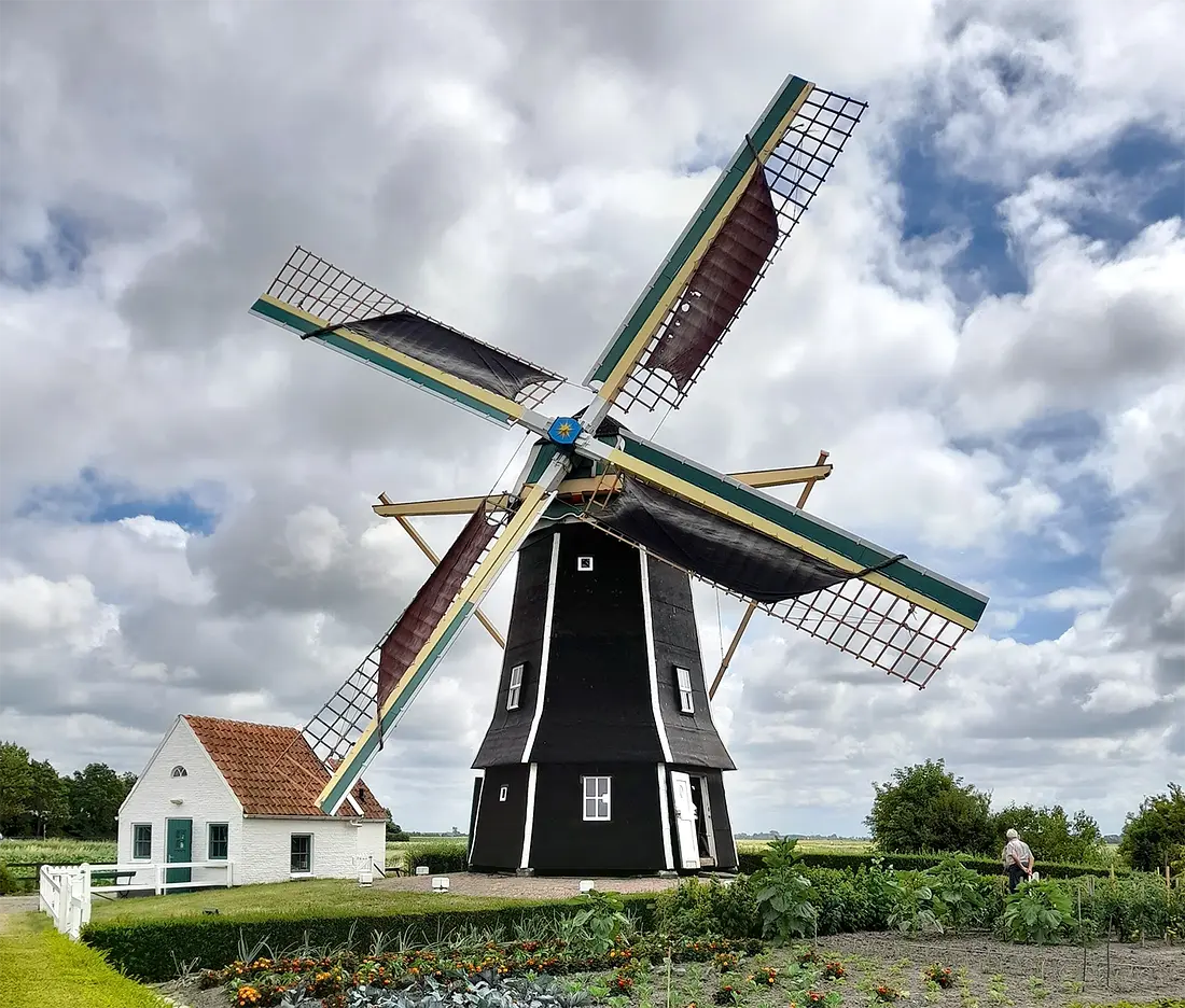 1, Molen 03550 (Naamloos) (Aagtekerke), A. J. Wisse (9-7-2022) | Database Nederlandse molens