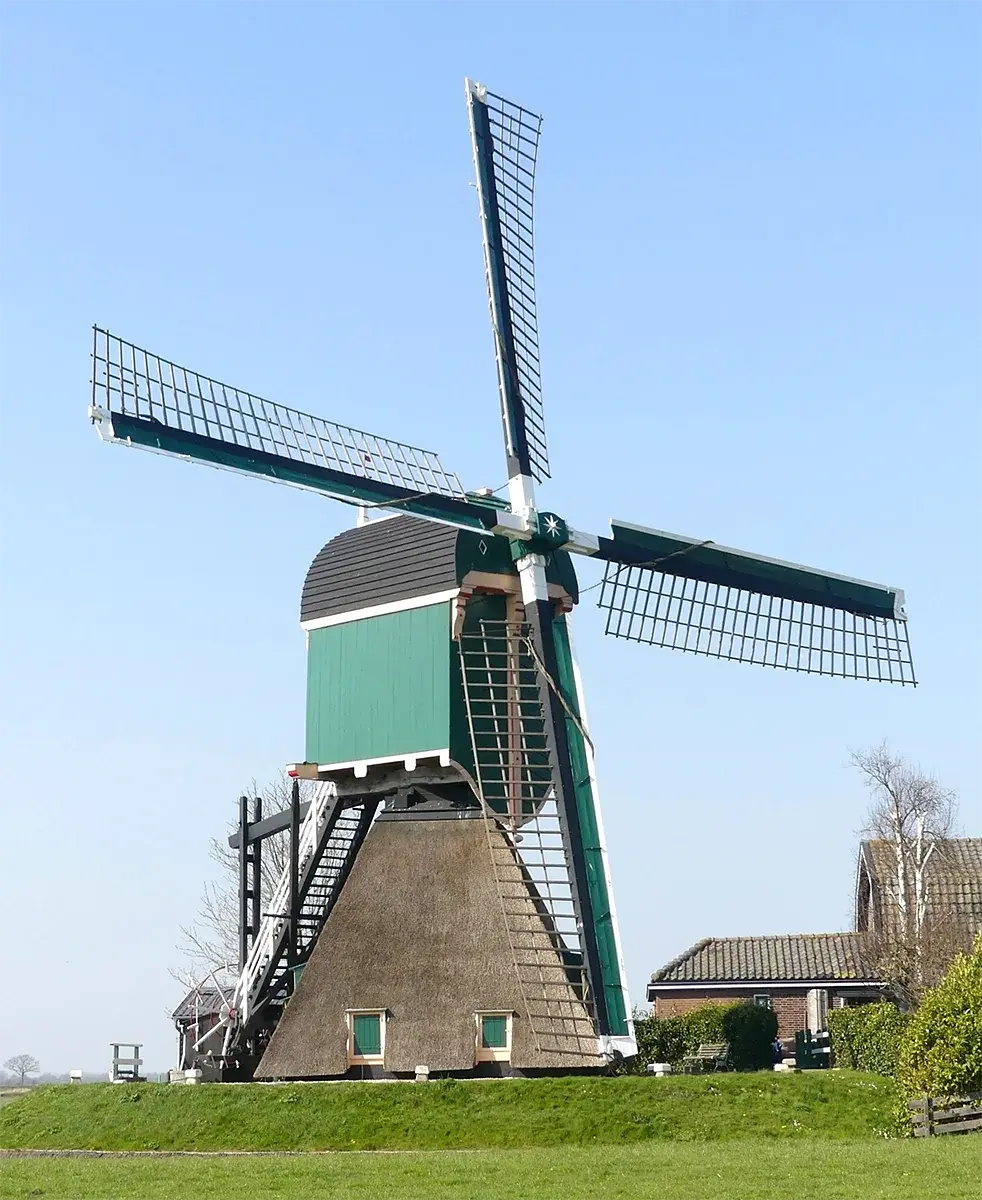 Molen 00023 Kockengense Molen (Kockengen), Piet Glasbergen (23-3-2022) | Database Nederlandse molens