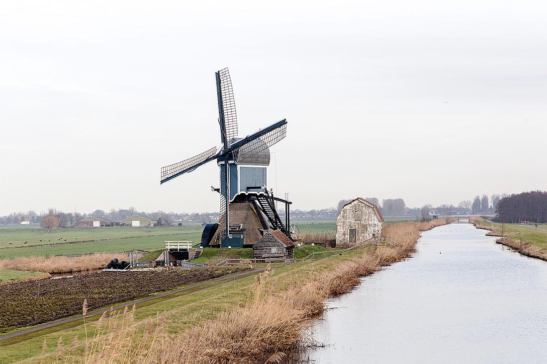 1, Molen 00948 Geremolen / Blauwe Wip (Hazerswoude), Frank Hendriks (12-2-2019) | Database Nederlandse molens