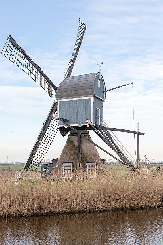 2, Molen 00948 Geremolen / Blauwe Wip (Hazerswoude), Frank Hendriks (12-2-2019) | Database Nederlandse molens