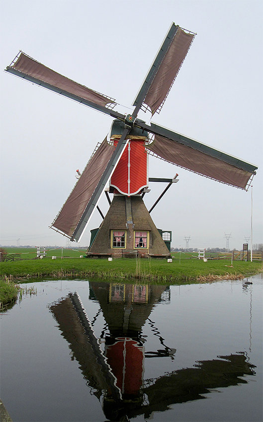 Molen 00951 Rooie Wip (Hazerswoude), Frank Moerland (11-3-2017) | Database Nederlandse molens
