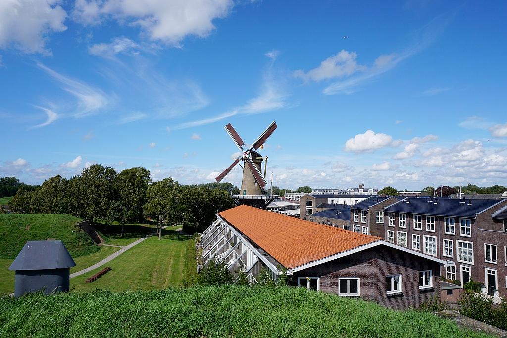 1, Molen 01902 De Hoop (Hellevoetsluis), Abel van Loenen (26-7-2020)De molen met zijn nieuwe zeilen.  | Database Nederlandse molens