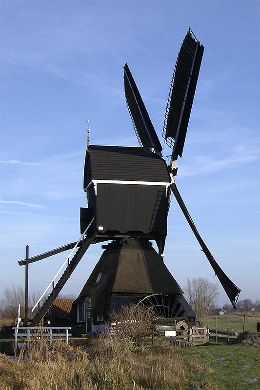 2, Molen 00834 Oudendijkse Molen (Hoornaar), Frans Klijn (13-12-2008) | Database Nederlandse molens