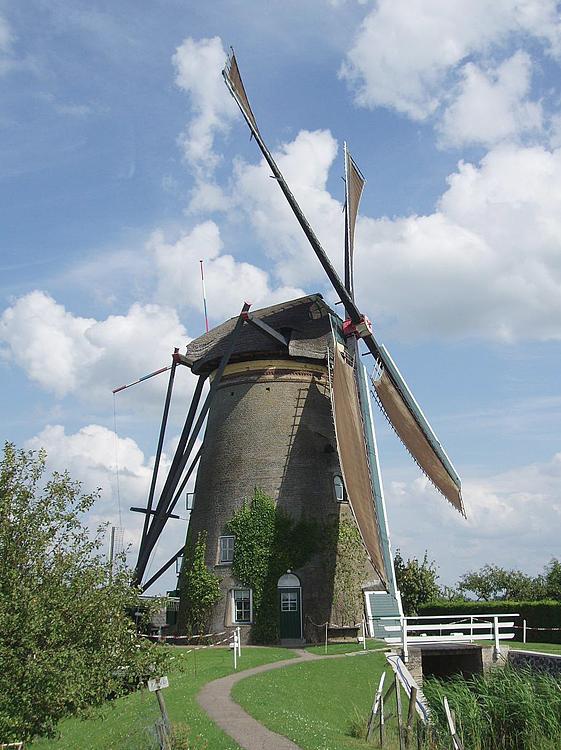 Molen 01514 bis Nederwaard Molen No.3 (Kinderdijk), Jeroen van Dijke (zomer 2012). | Database Nederlandse molens