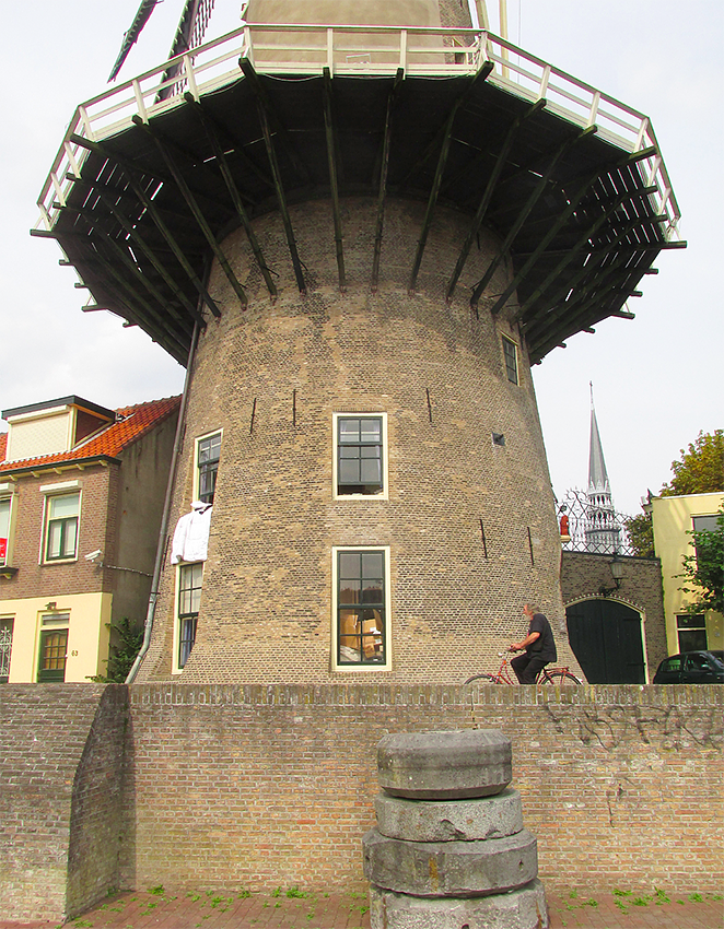 5, Molen 00918 De Roode Leeuw (Gouda), Piet Glasbergen (25-8-2017) | Database Nederlandse molens