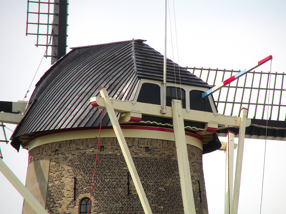 7, Molen 00918 De Roode Leeuw (Gouda), Piet Glasbergen (25-8-2017) | Database Nederlandse molens