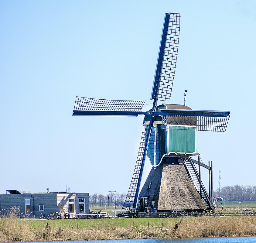 1, Molen 00045 Weijpoortse Molen (Nieuwerbrug), Frank Hendriks (31-3-2020) | Database Nederlandse molens
