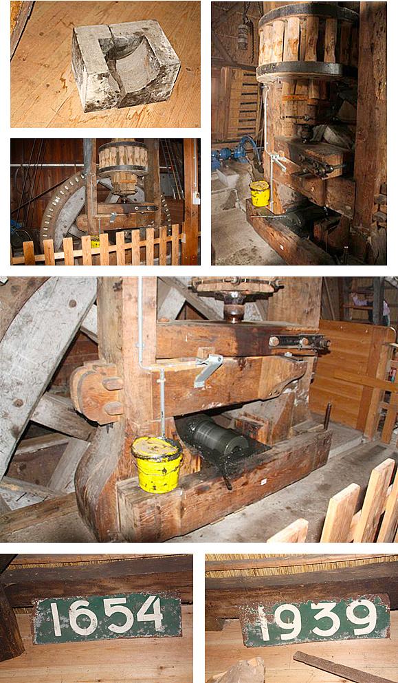 8, Molen 00994 Hogeveensemolen (Noordwijkerhout), Peter Warmerdam (14-12-2010)Onderin de oude baardopschriften (die los op de middenzolder bewaard bleven).&nbsp; | Database Nederlandse molens
