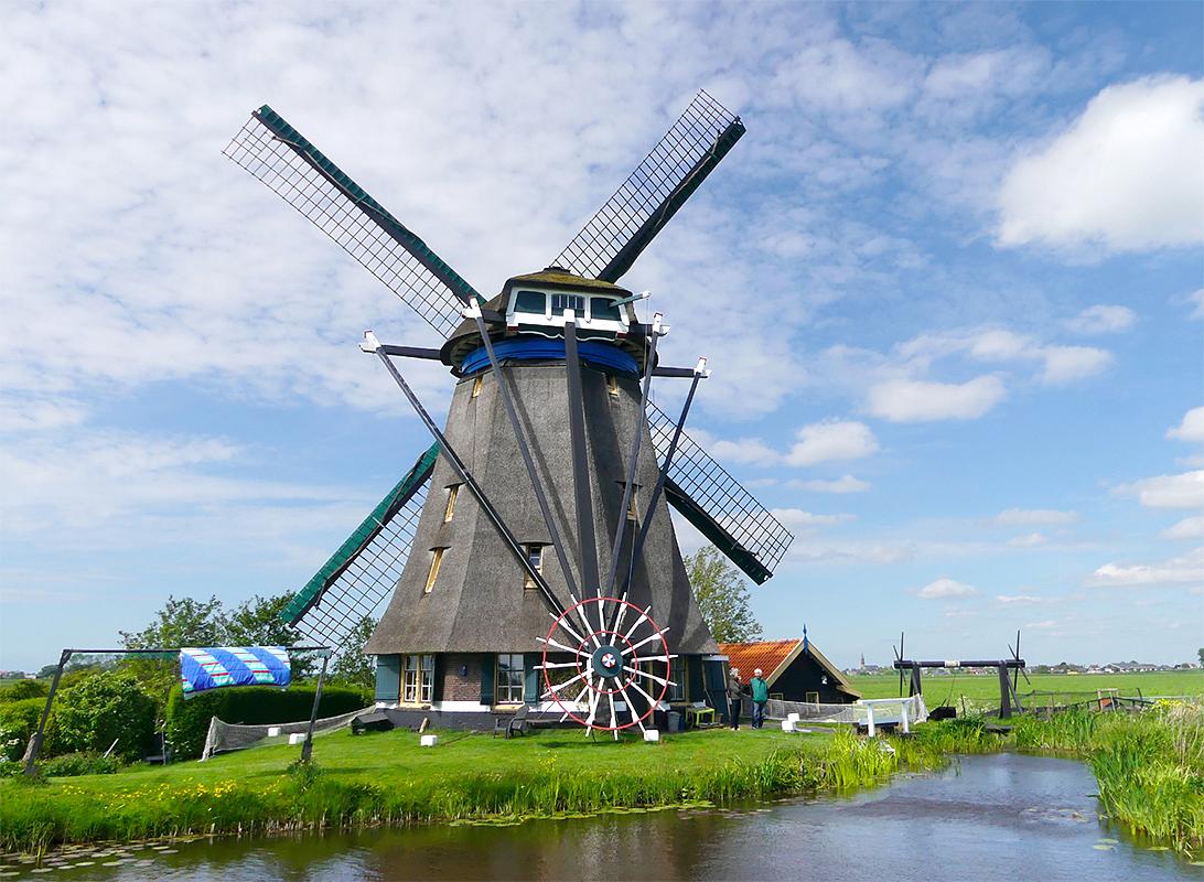 3, Molen 01813 Blauwe Molen (Rijpwetering), Piet Glasbergen (11-5-2019) | Database Nederlandse molens