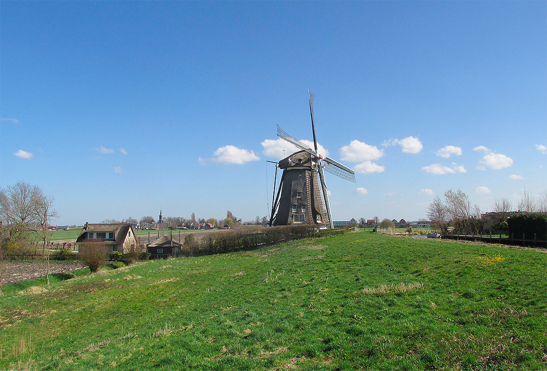 1, Molen 01003 De Geestmolen (Rijnsaterwoude), Piet Glasbergen (22-3-2017) | Database Nederlandse molens