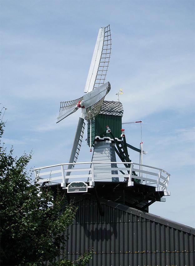 4, Molen 12384 Dekkermolen (Hoogmade), Piet Glasbergen (6-8-2015) | Database Nederlandse molens