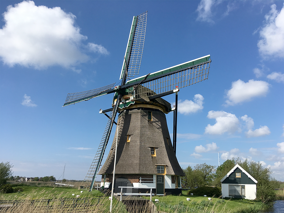 1, Molen 01004 Moppemolen (Rijpwetering), Bjorn Jannink (25-4-2018) | Database Nederlandse molens
