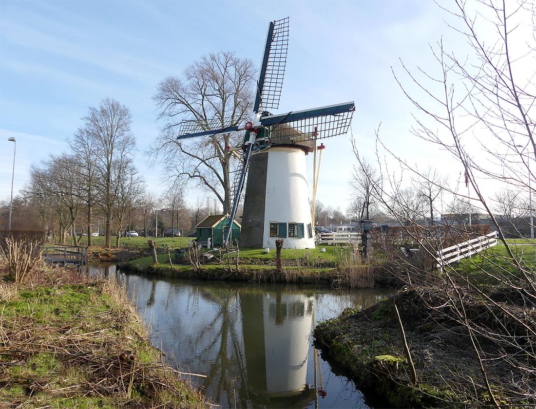 1, Molen 00987 Rodenburgermolen (Leiden), Piet Glasbergen (29-1-2019) | Database Nederlandse molens