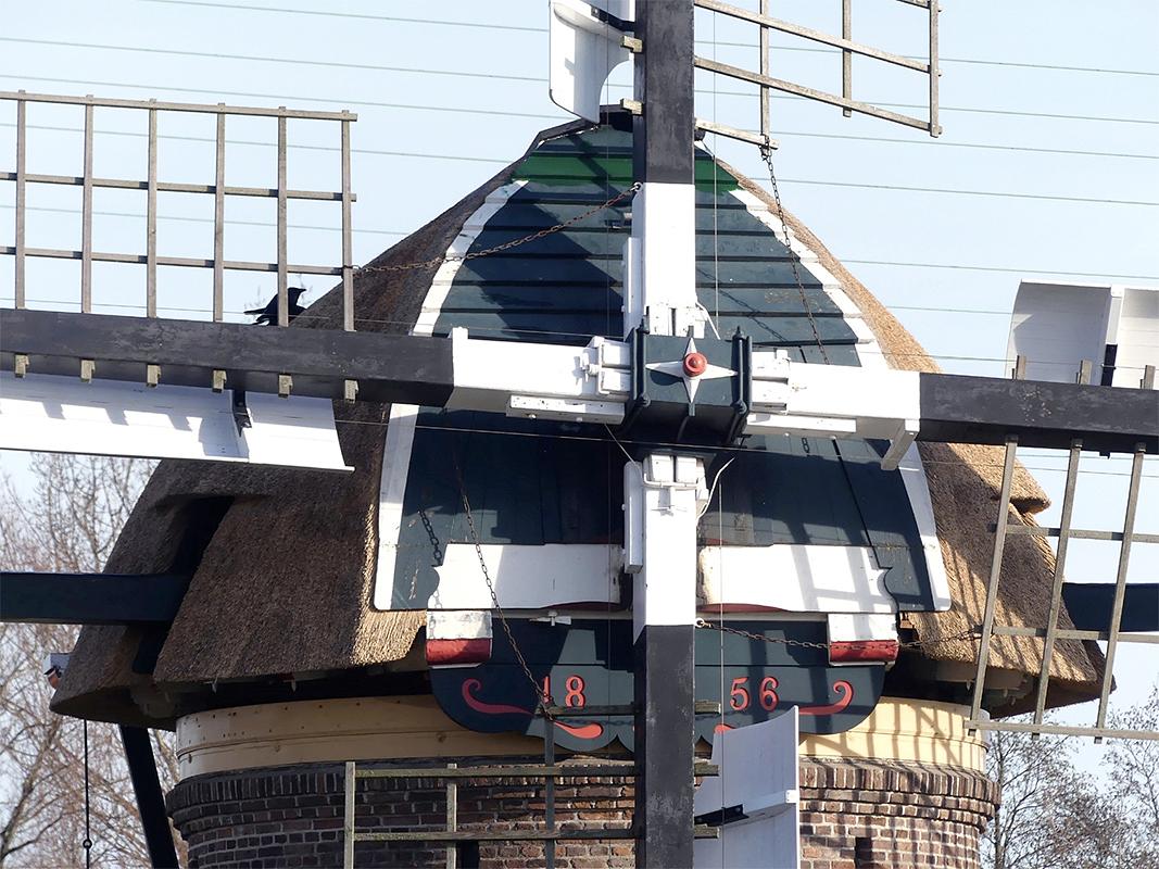 6, Molen 12278 Stadsmolen (Leiden), Piet Glasbergen (16-01-2020) | Database Nederlandse molens