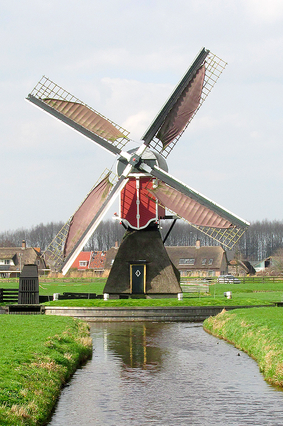 Molen 12220 De Kalkmolen (Hoogmade), Piet Glasbergen (22-3-2017) | Database Nederlandse molens