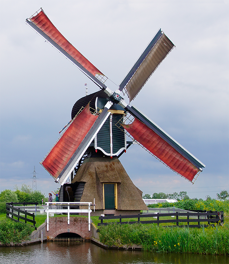 Molen 12360 Munnikkenmolen (Leiderdorp), Matthieu Hoogduin (20-5-2017) | Database Nederlandse molens
