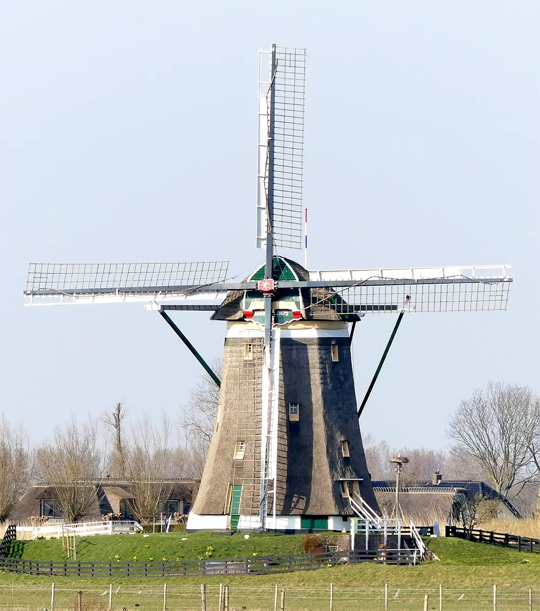 Molen 00966 Middenmolen (van de Driemanspolder) (Leidschendam), Piet Glasbergen (22-3-2022) | Database Nederlandse molens