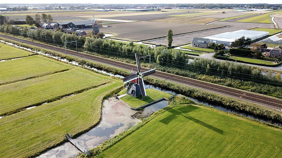 6, Molen 01043 Lageveensemolen (Lisse), Wim Koree (7-10-2018) | Database Nederlandse molens