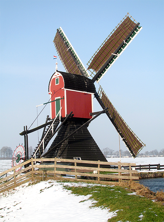 2, Molen 01808 Zweilandermolen (Warmond), Piet Glasbergen (12-2-2017) | Database Nederlandse molens