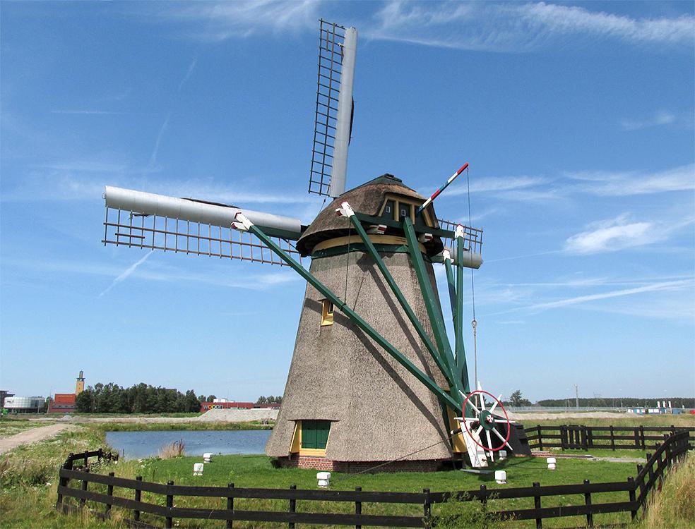 4, Molen 12750 Meerburgermolen (Leiderdorp), Piet Glasbergen (5-8-2015) | Database Nederlandse molens