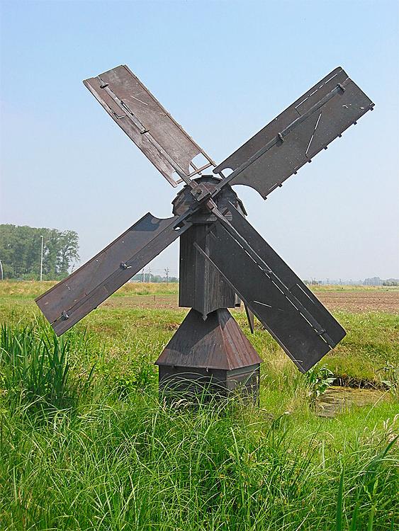 Molen 10698 't Veertje (Hellouw), Jan Bakker (8-6-2008) | Database Nederlandse molens