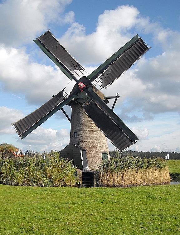 Molen 00977 Knipmolen (Voorschoten), Charles Stokman (6-10-2012). | Database Nederlandse molens