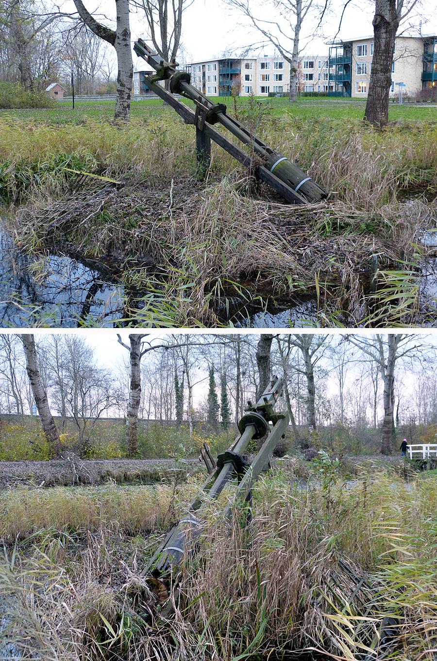 7, Molen 10234 (tjasker) (Bolsward / Boalsert ), De troosteloze situatie van 2013.  Willem Jans (24-11-2013).  | Database Nederlandse molens