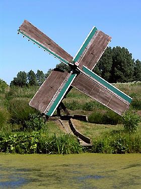 Molen 11498 (tjasker) (Grouw / Grou), W. Jans (2005). | Database Nederlandse molens