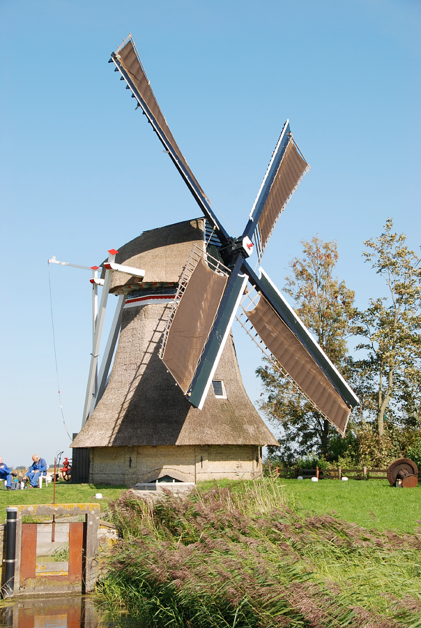 Molen 03034 Slagdijkster molen / Slachdykster Mûne (Finkum / Feinsum), Harmannus Noot (13-09-2008). | Database Nederlandse molens