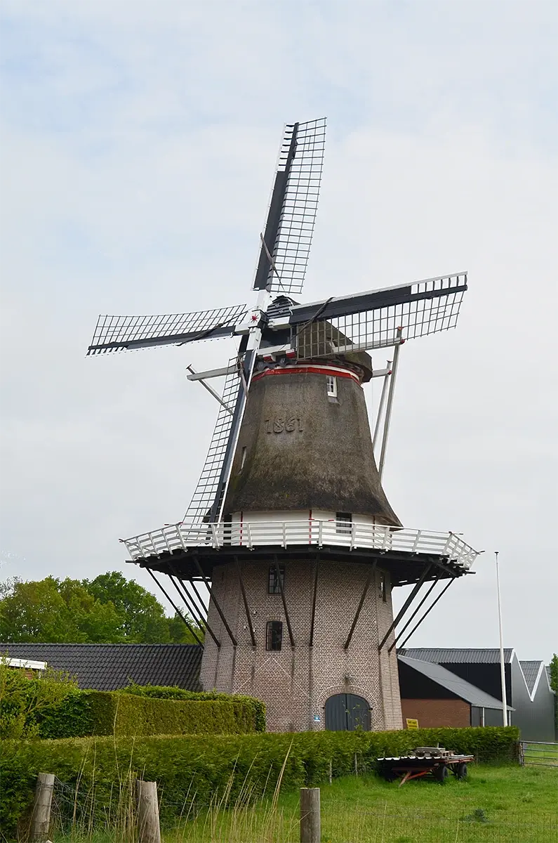 Molen 01847 Molen Massier (Nieuwleusen), Savannah Meijerink (10-5-2020) | Database Nederlandse molens